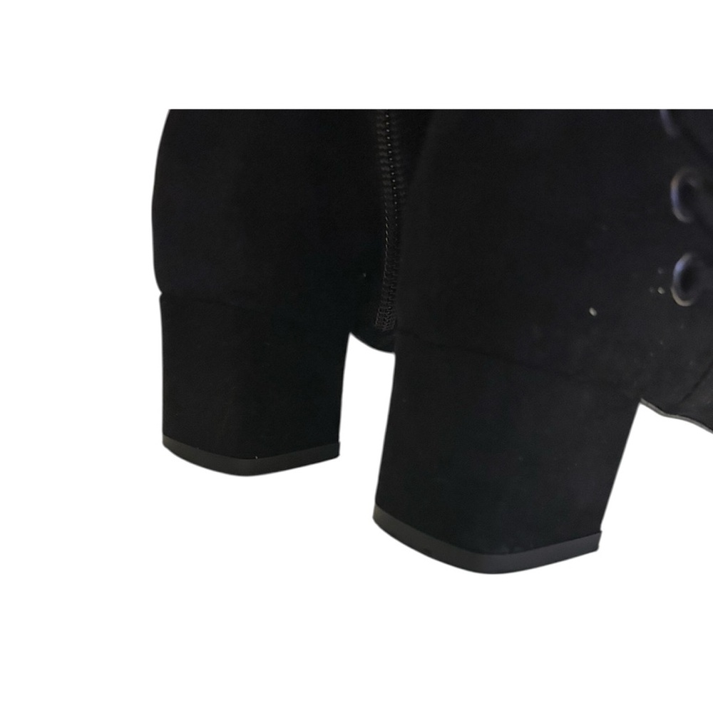 Aquatalia Women's Black Suede Size 8 Knee-High Riding Boots - Picture 8 of 12